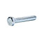 Diall M8 Hex Carbon steel (grade 5.8) Bolt & nut (L)50mm, Pack of 100