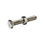 Diall M8 Hex Stainless steel Bolt & nut (L)50mm (Dia)8mm, Pack of 10