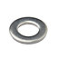 Diall M8 Stainless steel Medium Flat Washer, (Dia)8mm, Pack of 10