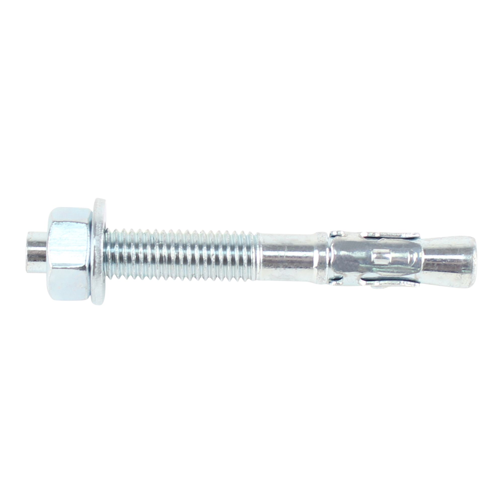 Diall M8 Steel Through bolt, nut & washer (L)75mm, Pack of 4