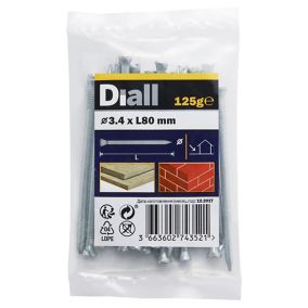 Diall Masonry nail (L)80mm (Dia)3.4mm, Pack