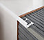 Diall Matt White 10mm Straight PVC External edge tile trim