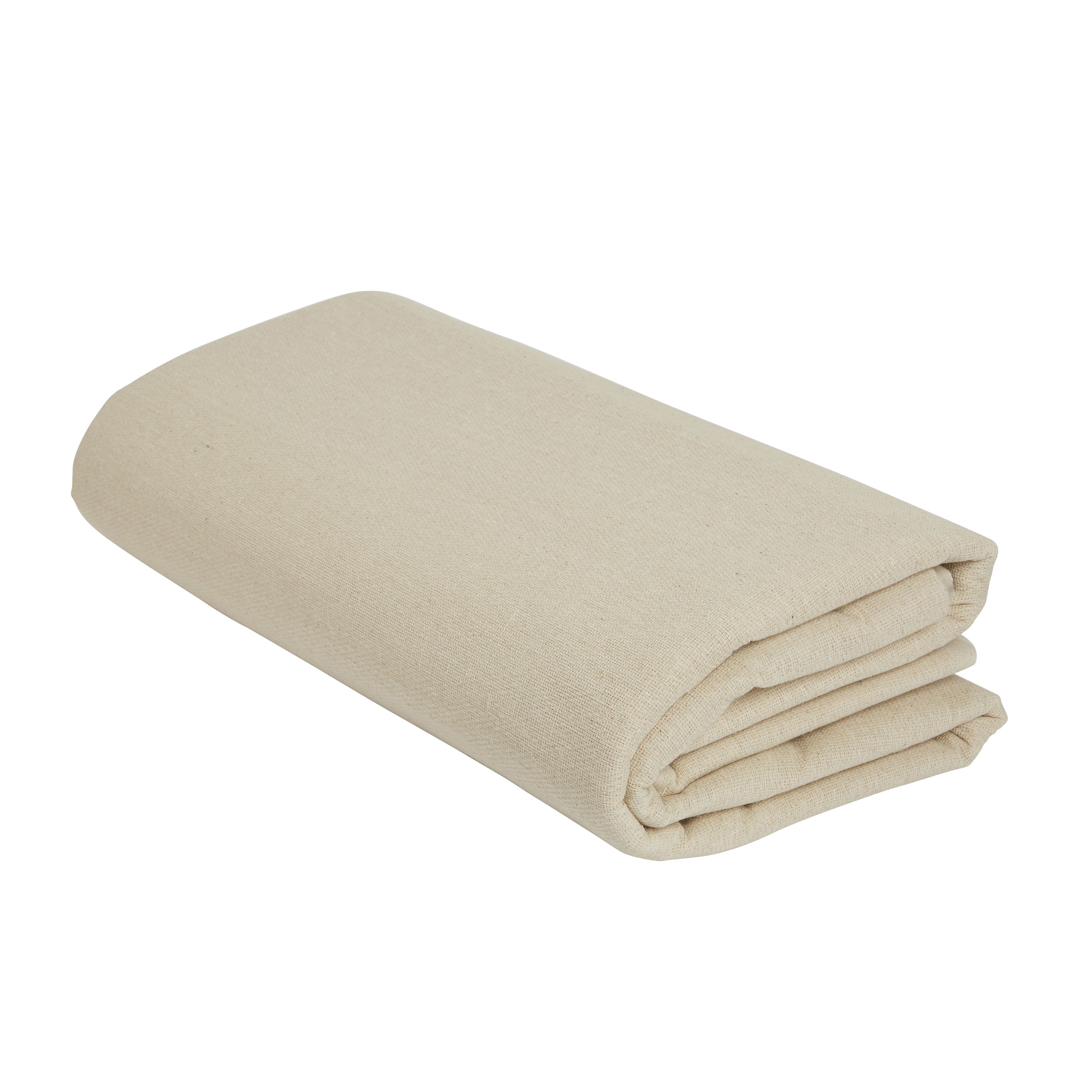 Diall Medium Reusable Cotton & polyethylene (PE) Dust sheet , (L)3.67m x, (W)2.74m