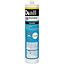 Diall Mould resistant Transparent Bathroom & kitchen Sanitary sealant, 300ml