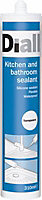 Diall Mould resistant Transparent Silicone-based Sealant, 310ml