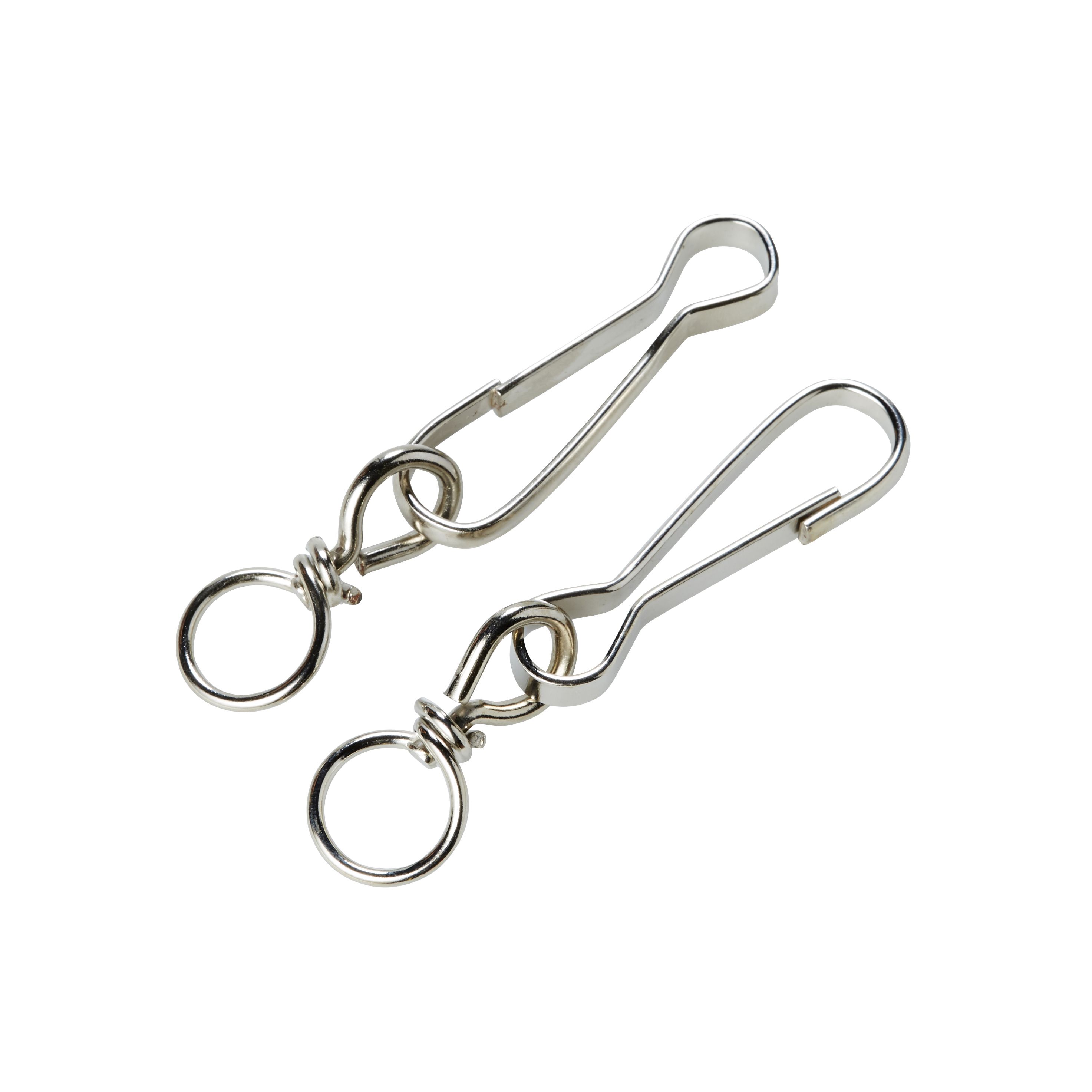 Diall Nickel-plated Steel Swivel snap hook (L)60mm, Pack of 2