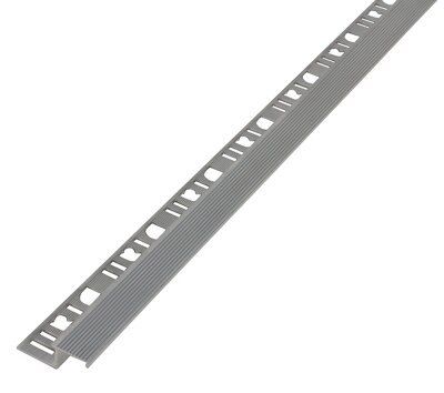 Diall Not self-adhesive Aluminium Stair nosing, (L)2500mm (W)35mm