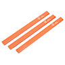 Diall Orange HB Carpenter Pencil, Pack of 3