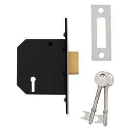 Diall P-D3LDL-CH-65 64mm Polished Chrome effect Metal 3 lever Deadlock