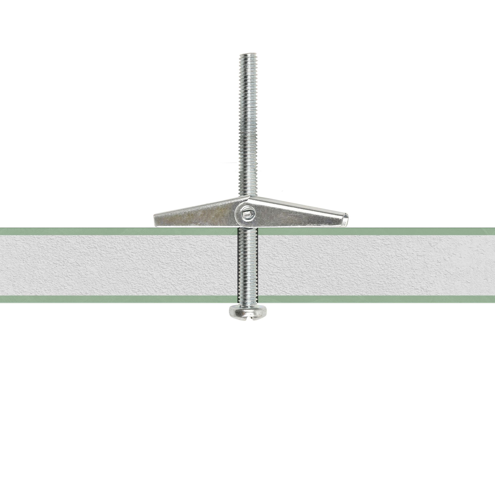 Diall Pan head Spring toggle (Dia)4mm (L)75mm, Pack of 4