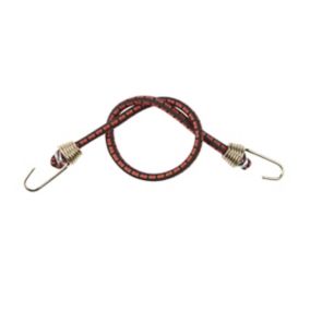 Diall Pattern Bungee cord with hooks (L)0.25m, Pack of 8