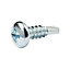 Diall Phillips Pan head Zinc-plated Carbon steel (C1022) Self-drilling screw (Dia)4.8mm (L)16mm, Pack of 25