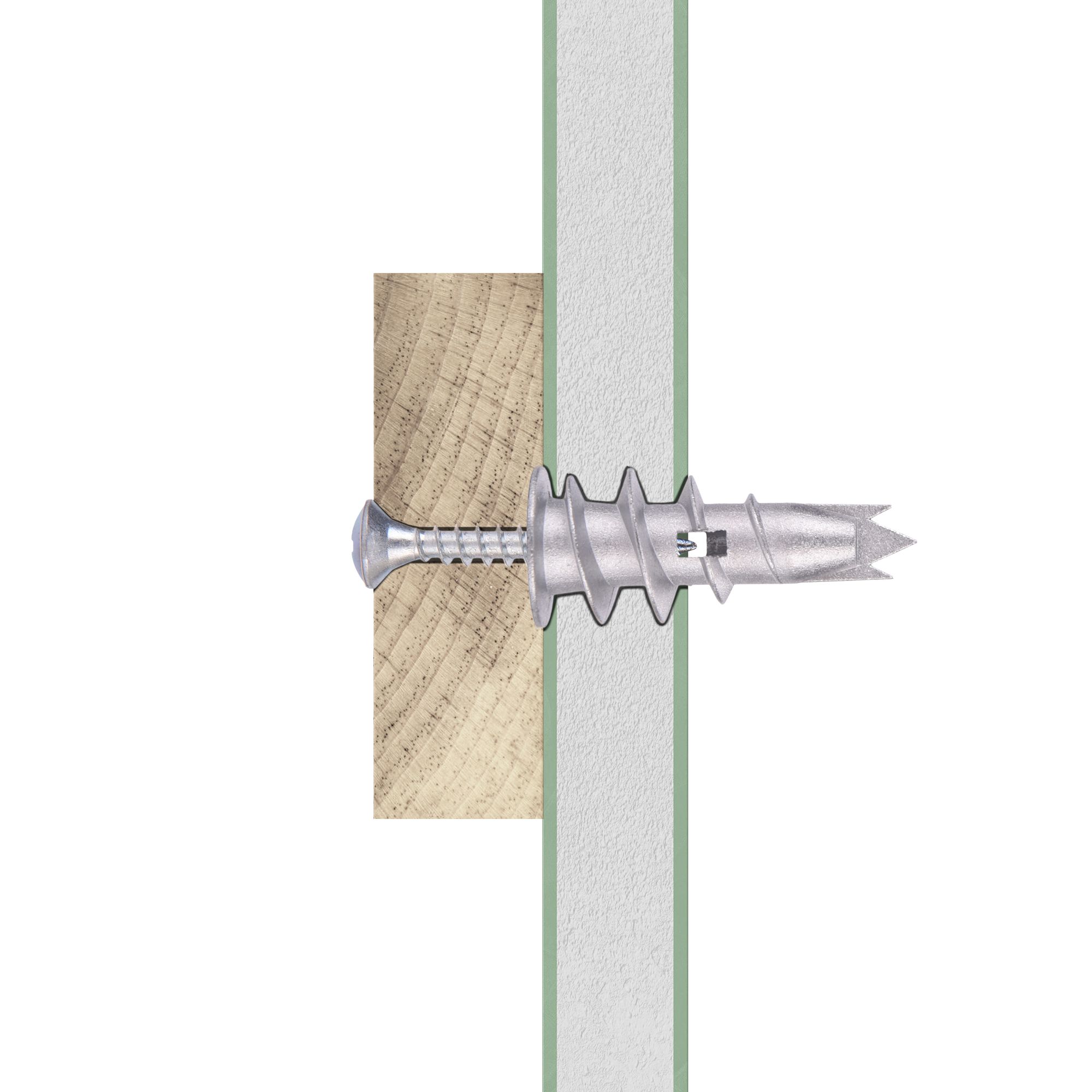 Diall Plasterboard fixing (Dia)13mm (L)32mm, Pack of 100