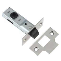 Diall Polished Chrome effect Tubular Mortice latch (L)64mm