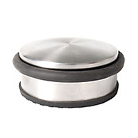Diall Polished Silver effect Door stop