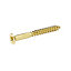 Diall Pozidriv Brass Screw (Dia)4mm (L)40mm, Pack of 25