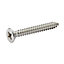 Diall Pozidriv Pan head Stainless steel Screw (Dia)4.8mm (L)38mm, Pack of 25