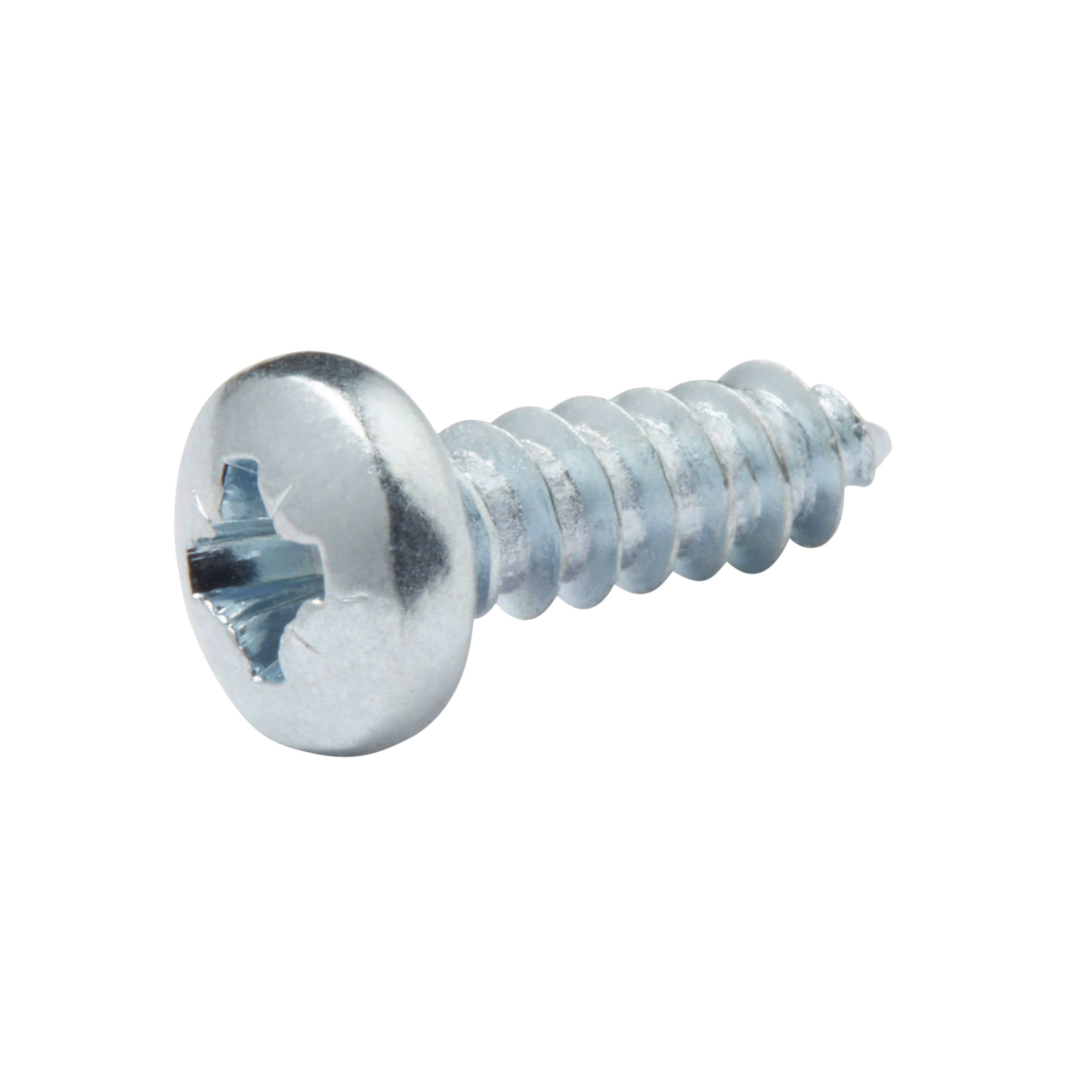 Diall Pozidriv Pan head Zinc-plated Carbon steel Screw (Dia)4.2mm (L)13mm, Pack of 25