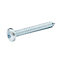 Diall Pozidriv Pan head Zinc-plated Carbon steel Screw (Dia)6.3mm (L)50mm, Pack of 25
