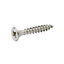 Diall Pozidriv Stainless steel Screw (Dia)4.5mm (L)30mm, Pack of 20