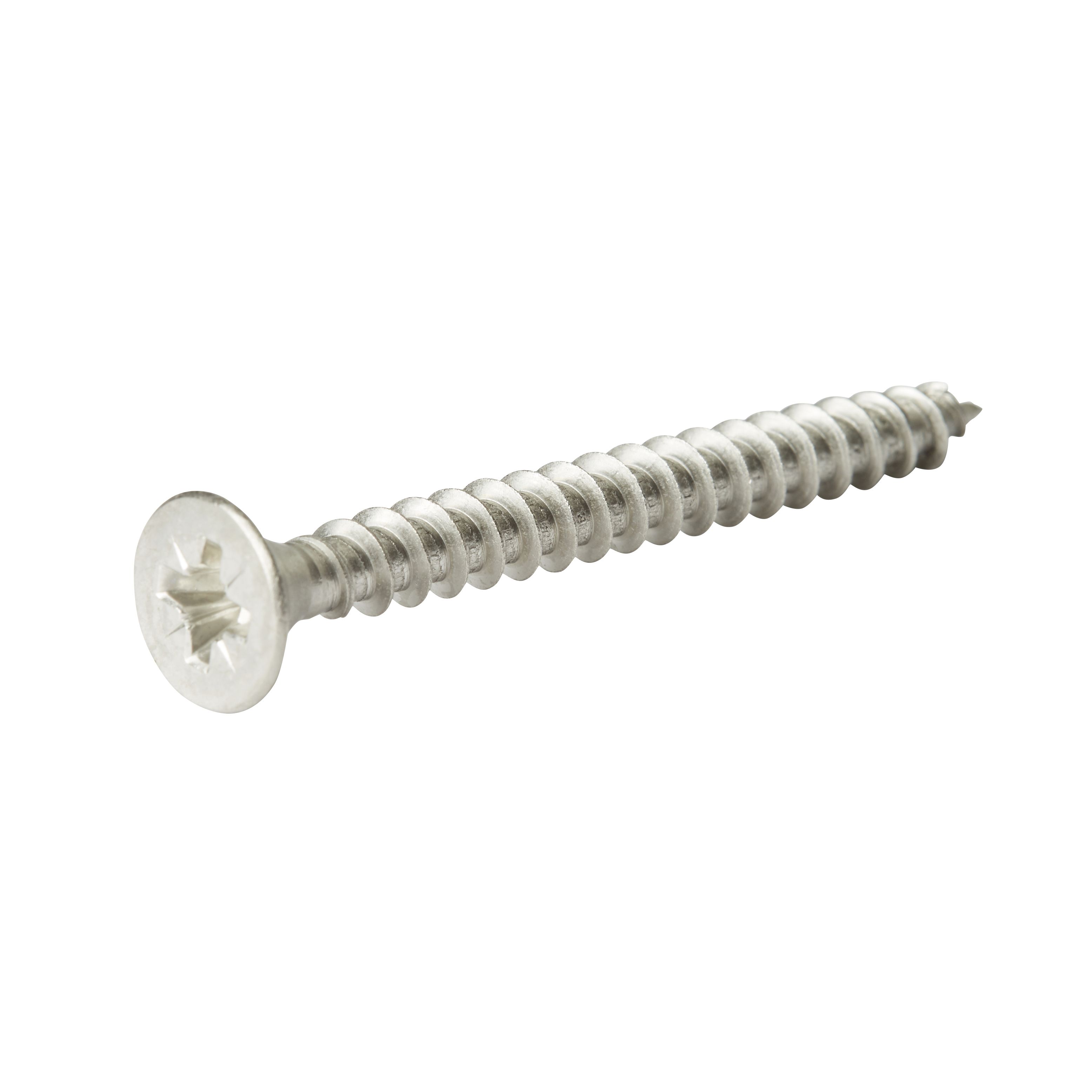 Diall Pozidriv Stainless steel Screw (Dia)5mm (L)50mm, Pack of 200