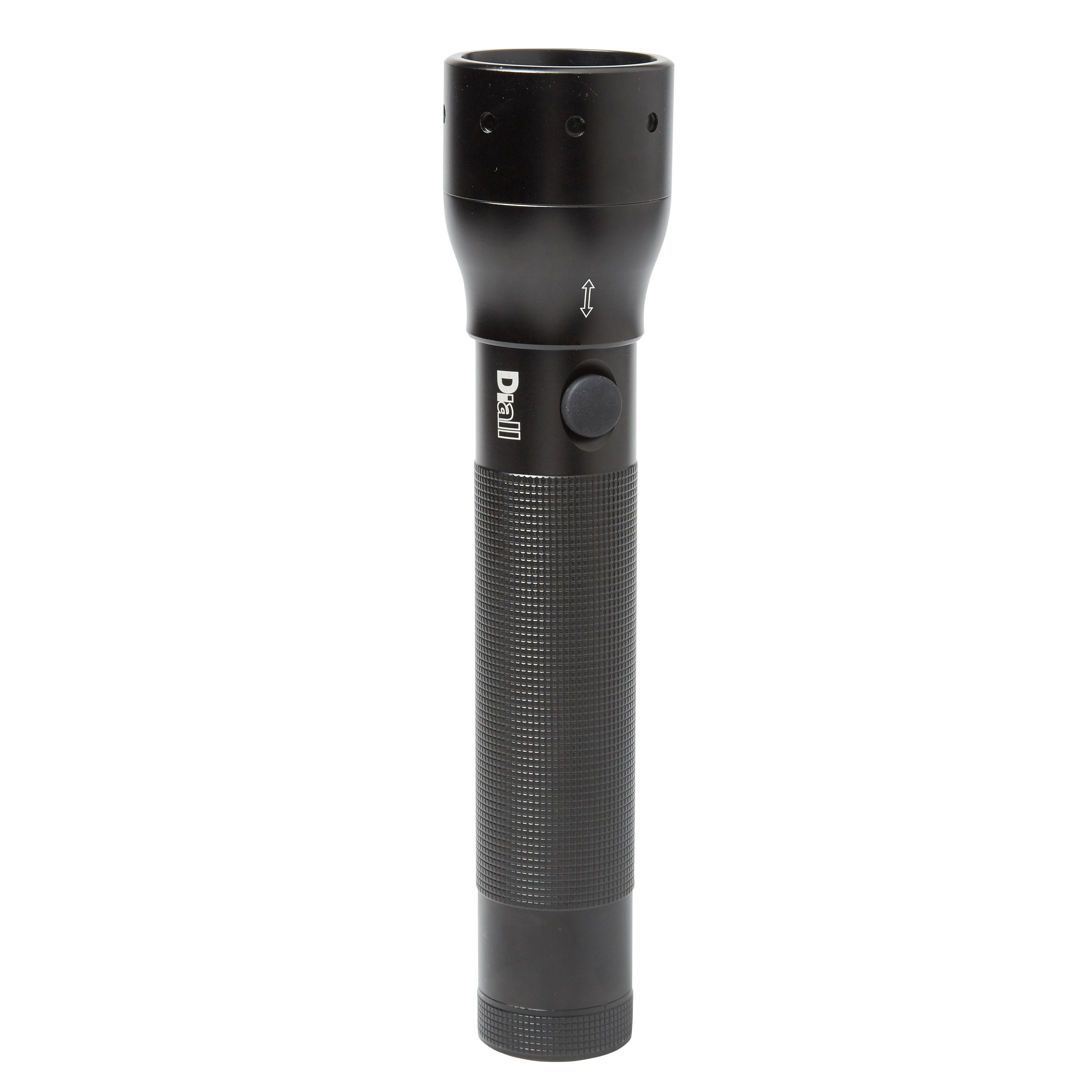Diall Pro Black 300lm LED Battery-powered Torch