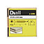 Diall PZ Double-countersunk Yellow-passivated Steel Wood screw (Dia)3.5mm (L)12mm, Pack of 100