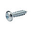 Diall PZ Pan head Zinc-plated Hardened steel Screw (Dia)3.5mm (L)13mm, Pack of 25