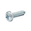 Diall PZ Pan head Zinc-plated Hardened steel Self-drilling screw (Dia)4.8mm (L)19mm, Pack of 25