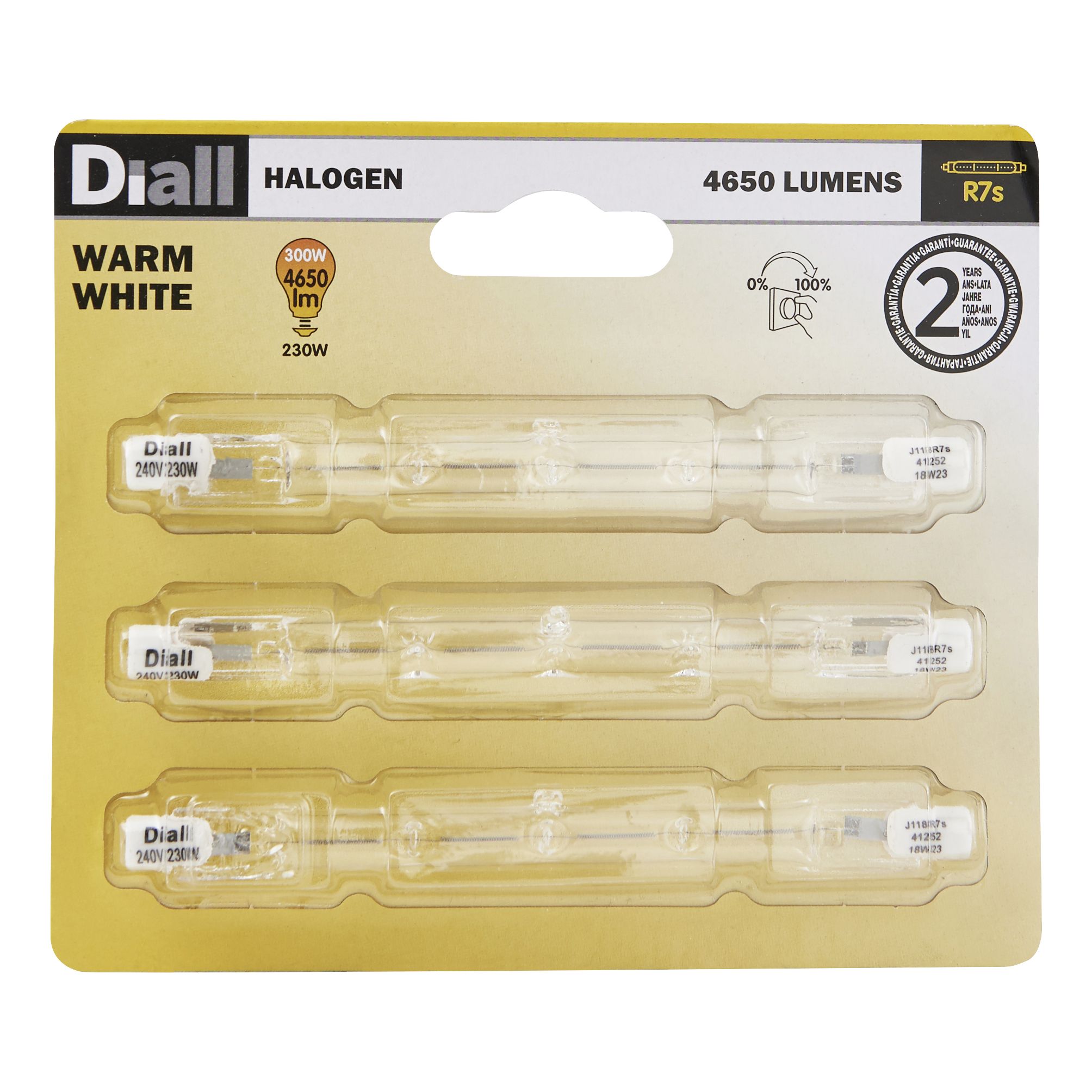 R7s bulb 118mm max 230w 240v sales