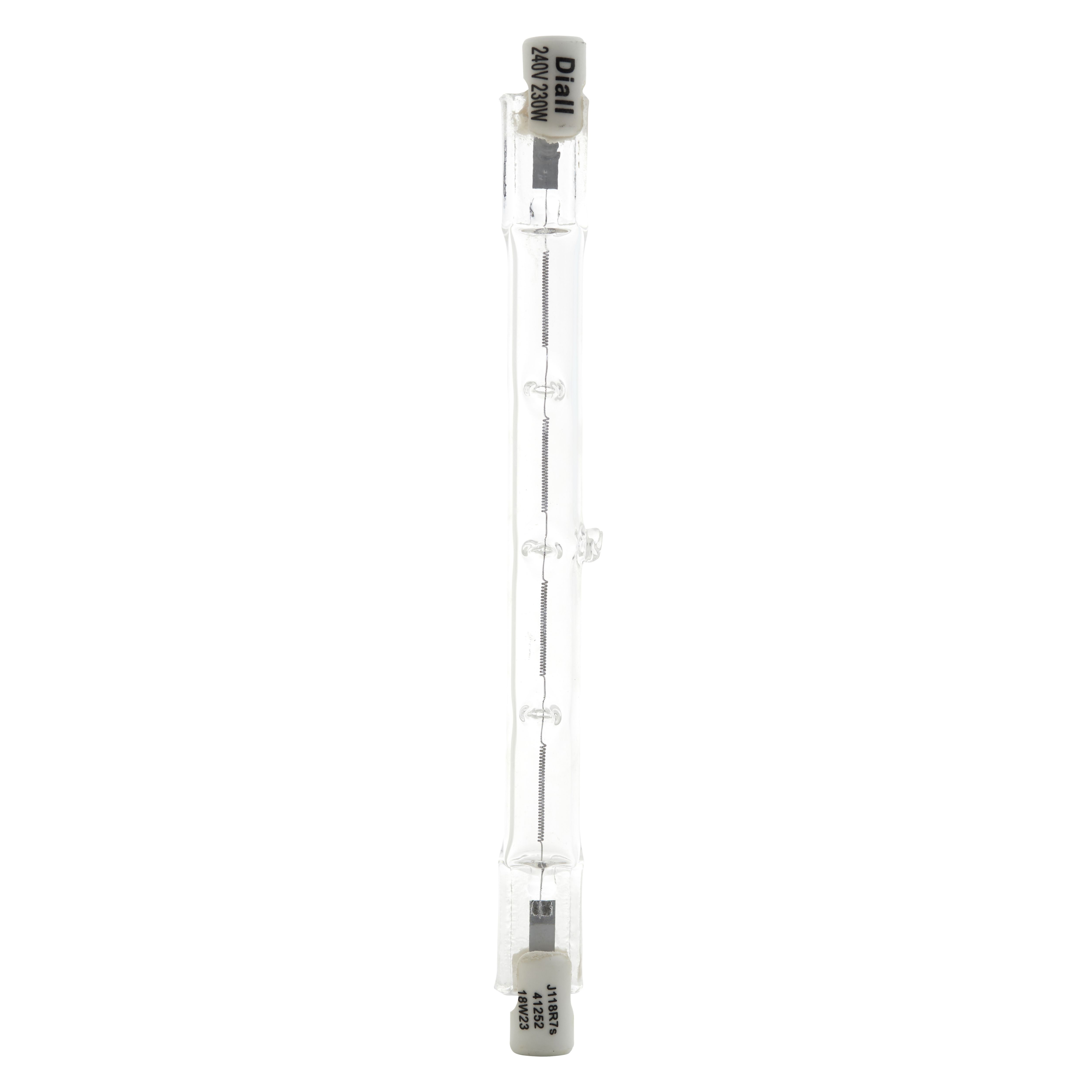 Diall R7s 400W Clear Linear Warm white Halogen Dimmable Light bulb, Pack of 3