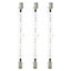 Diall R7s 400W Clear Linear Warm white Halogen Dimmable Light bulb, Pack of 3