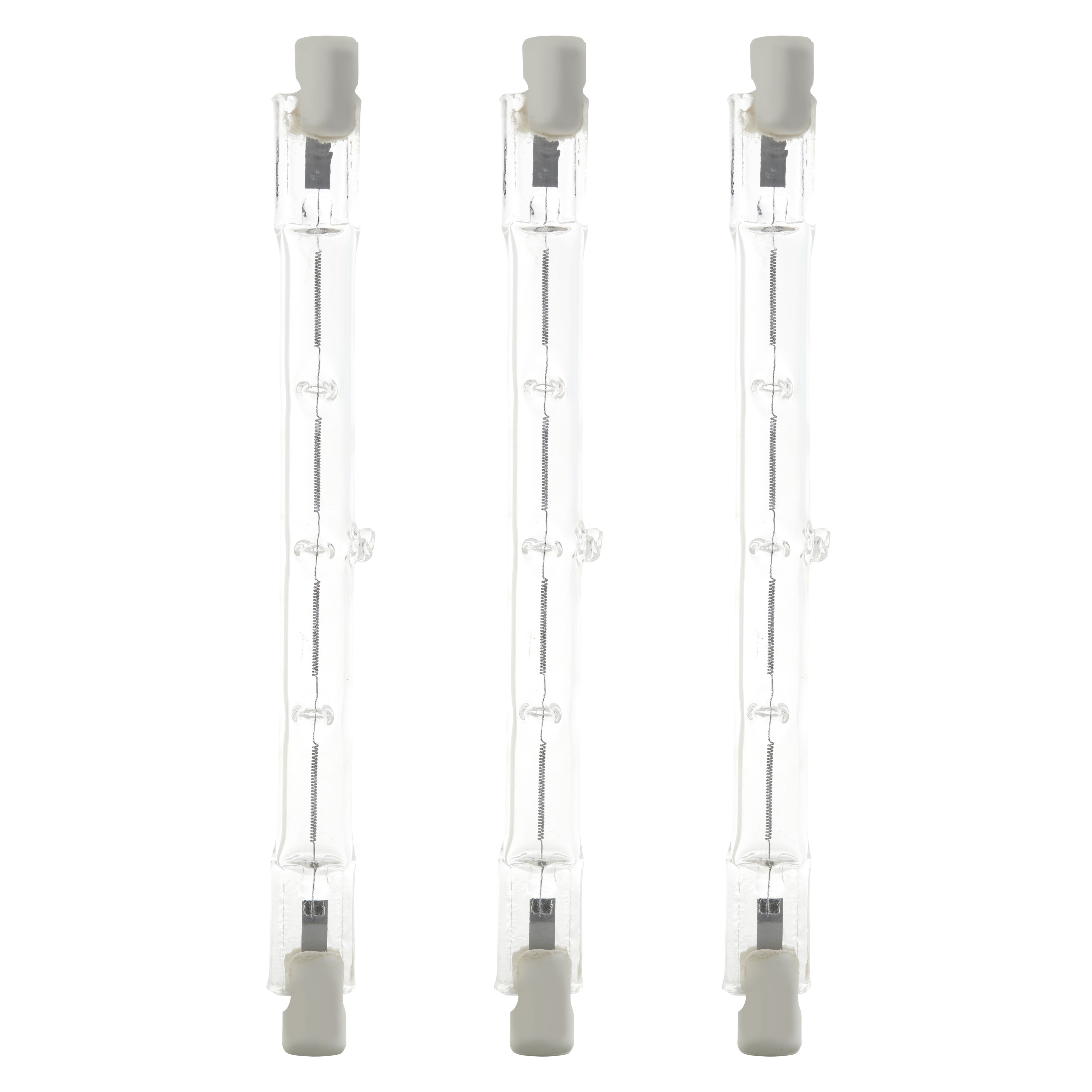 Diall R7s 400W Clear Linear Warm white Halogen Dimmable Light bulb, Pack of 3