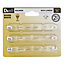 Diall R7s 400W Clear Linear Warm white Halogen Dimmable Light bulb, Pack of 3