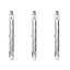 Diall R7s 400W Linear Halogen Dimmable Light bulb, Pack of 3