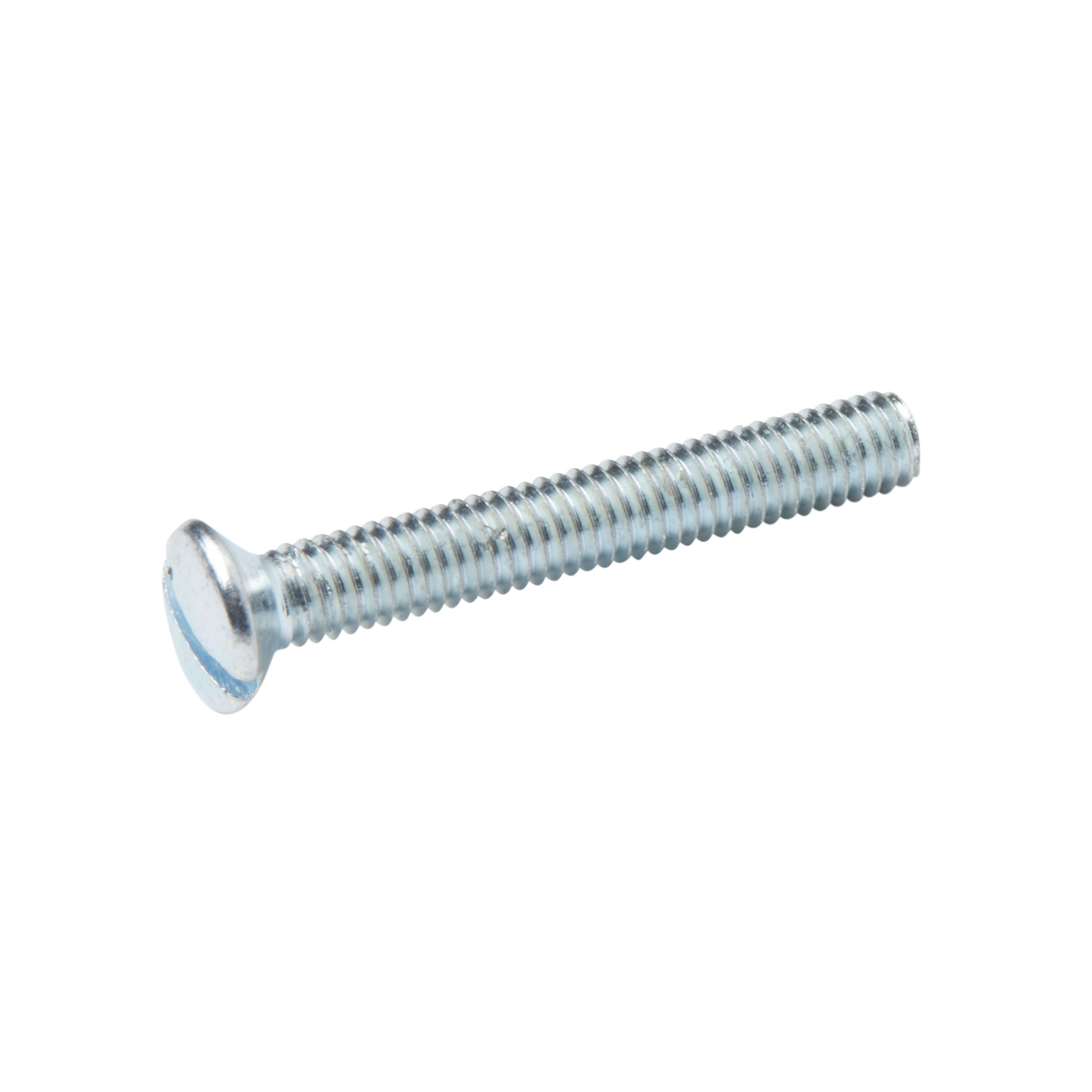 Diall Raised-countersunk Zinc-plated Carbon steel Switch box screw (Dia)3.5mm (L)25mm, Pack of 4