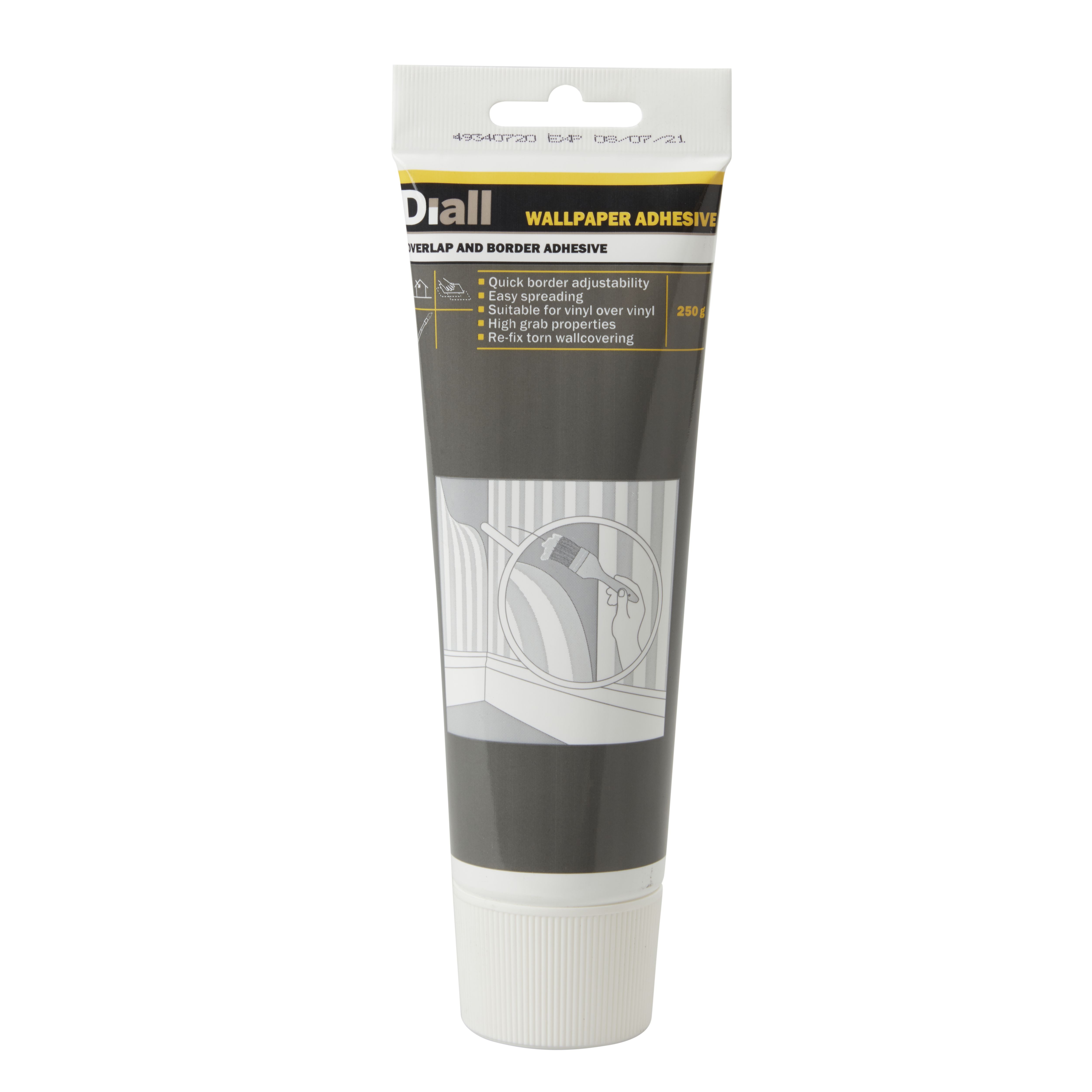 Diall Ready mixed Wallpaper borders & overlaps Adhesive 250g - 1 rolls