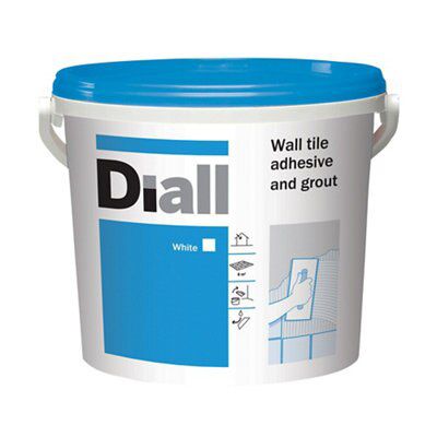 Diall Ready Mixed White Tile Adhesive & Grout, 13.1kg | DIY At B&Q