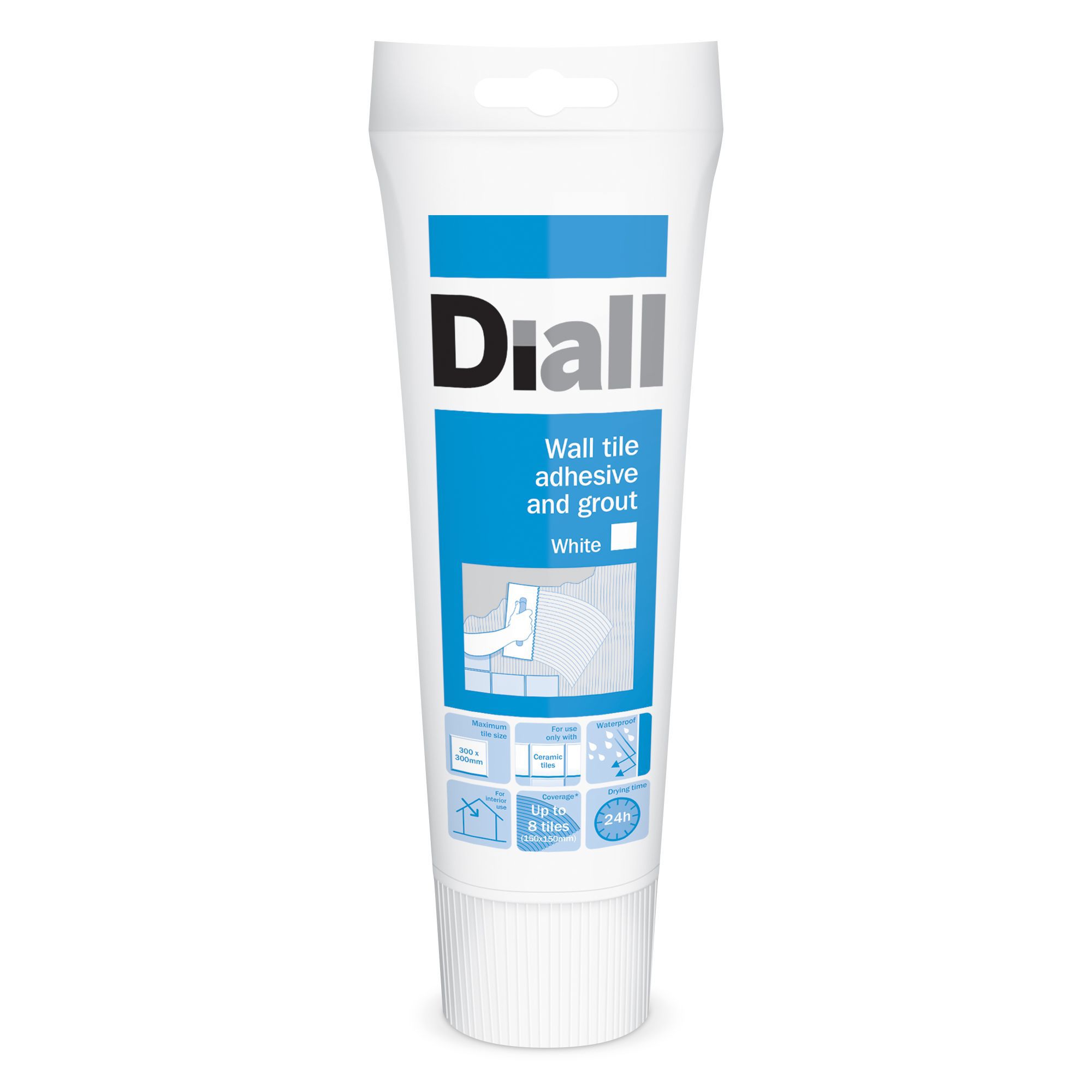 Diall Ready mixed White Wall Tile Adhesive & grout, 0.3kg DIY at B&Q