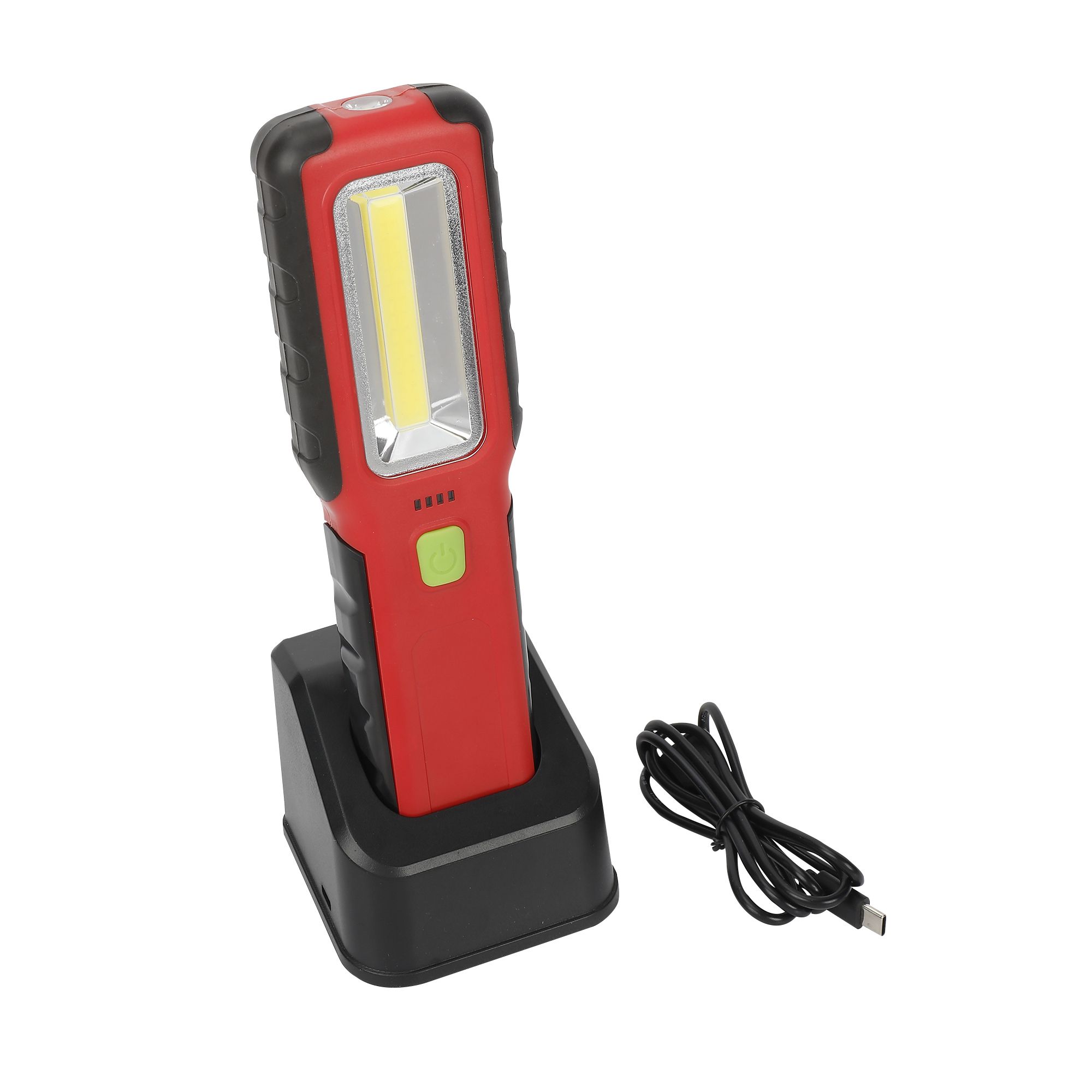 Diall Red & black LED Inspection light 8W 230V