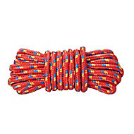 Diall Red Polypropylene (PP) Braided rope, (L)7.5m (Dia)9mm