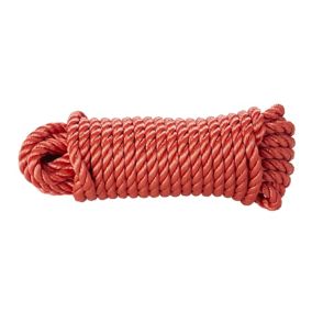 Diall Red Polypropylene (PP) Twisted rope, (L)15m (Dia)14mm