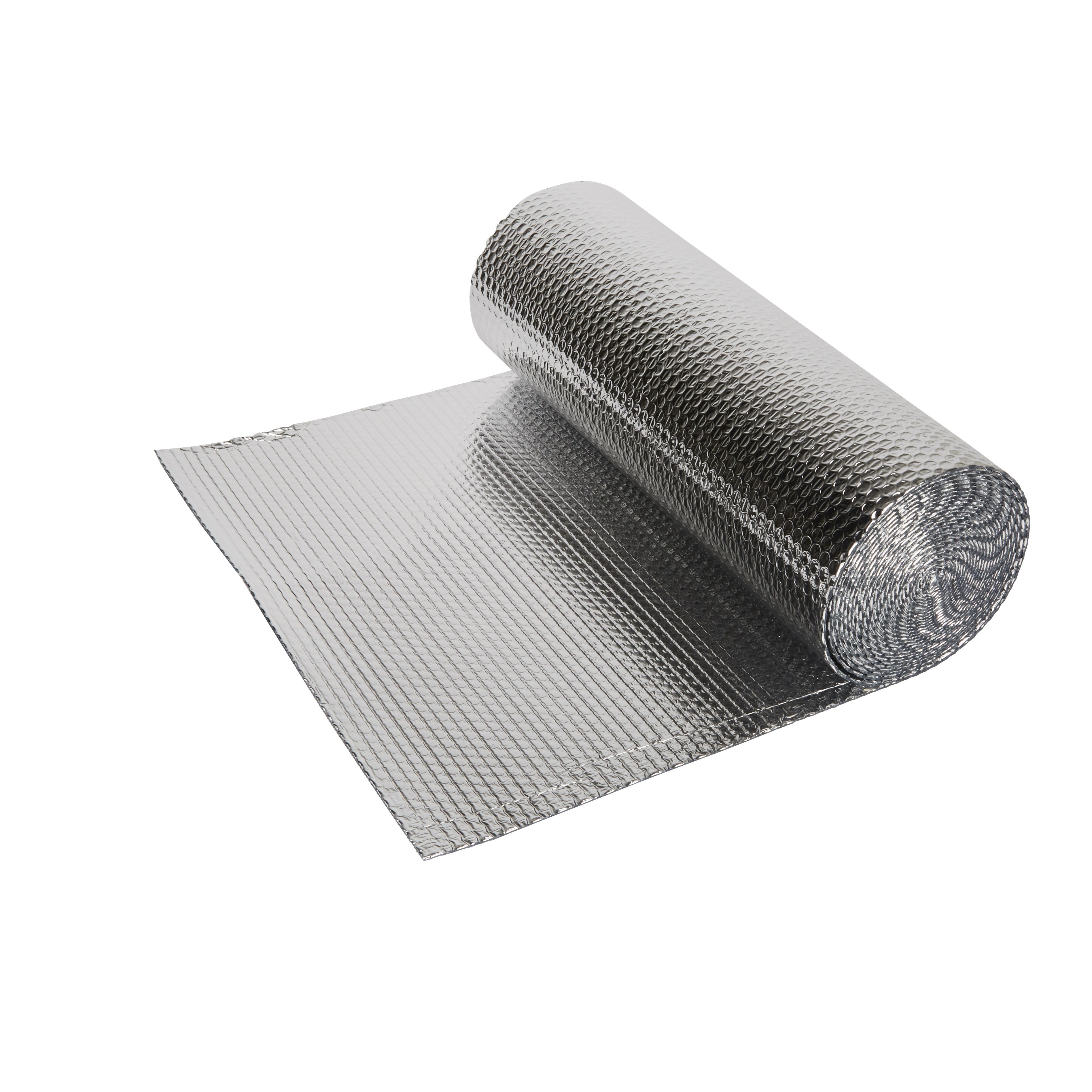 Diall Reflective Bubble insulation roll, (L)10m (W)0.6m (T)3mm | DIY at Bu0026Q
