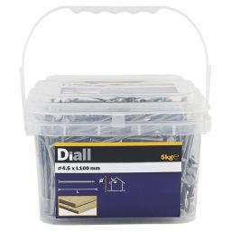 Diall Round wire nail (L)100mm (Dia)4.5mm 5kg