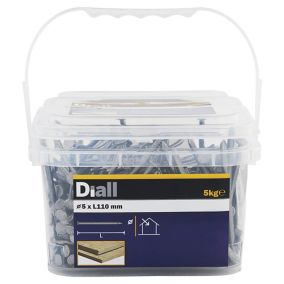 Diall Round wire nail (L)110mm (Dia)5mm 5kg