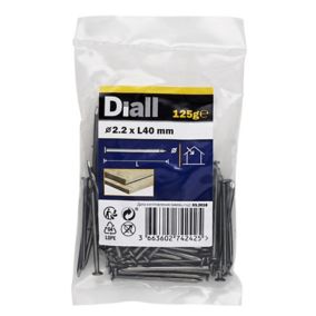 Diall Round wire nail (L)40mm (Dia)2.2mm 125g