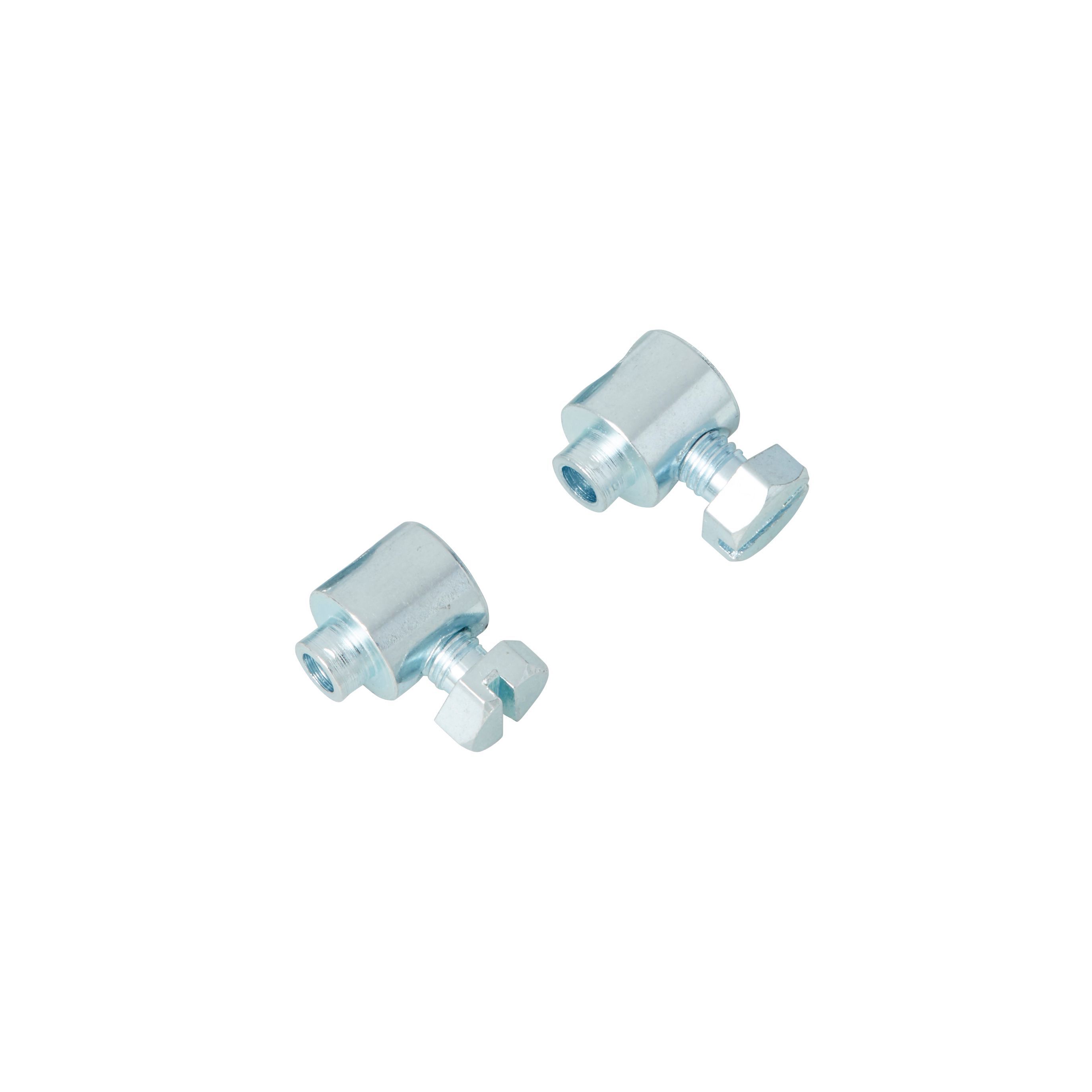 Diall Serre Steel Cable clamp (L)90mm (Dia)1.5mm, Pack of 2