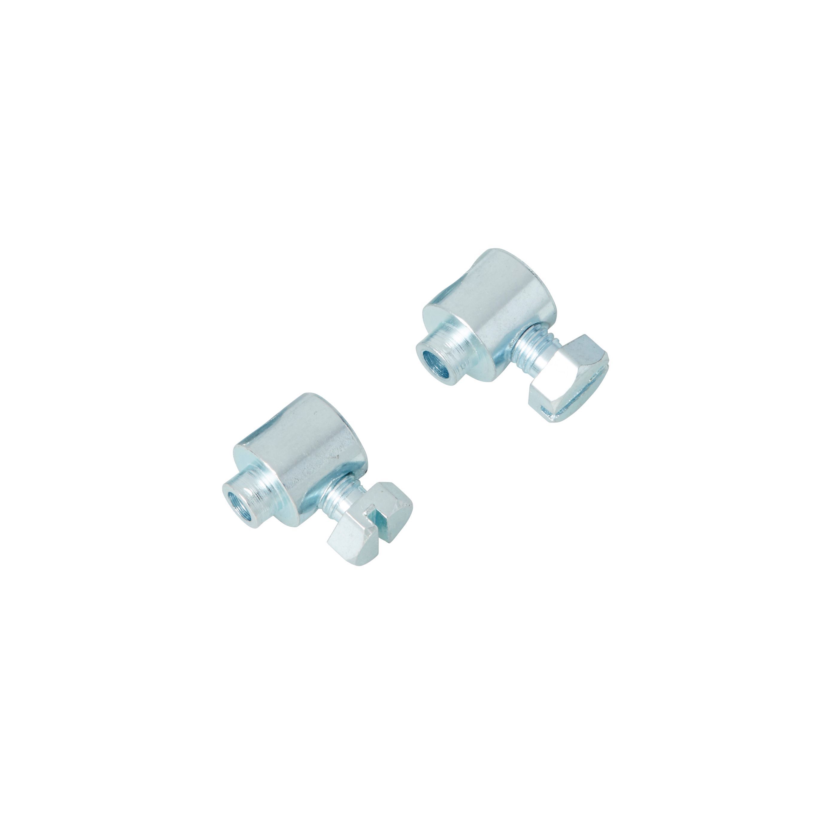 Diall Serre Steel Cable clip (L)90mm, Pack of 2