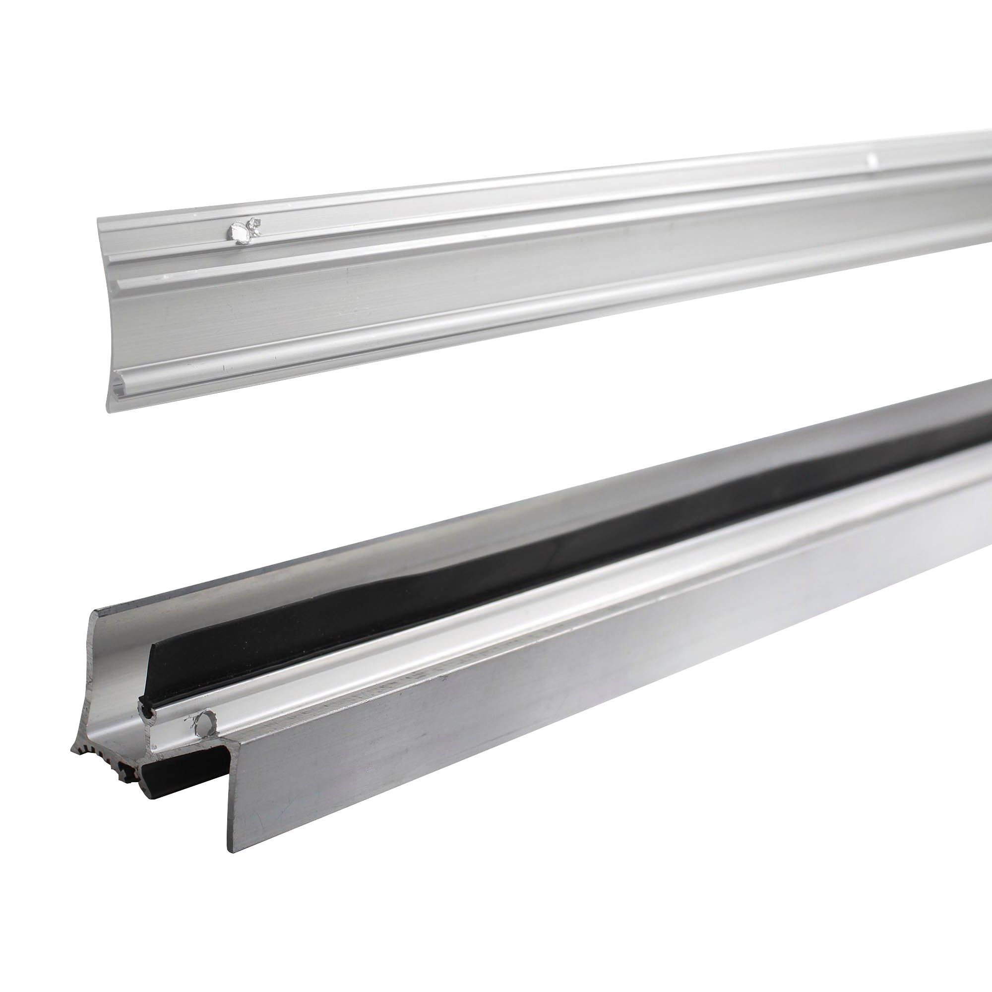 Diall Silver effect PVC Threshold & rain deflector, (L)0.91m