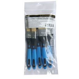 Diall Soft tip Paint brush, Pack of 5